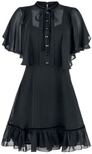 Hell Bunny Kurzes Kleid Damen Imperia Dress schwarz Gothic, Sommerkleider