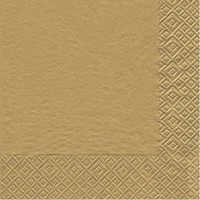20Er Pack Servietten Gold 33X33Cm Papier Home Fashion