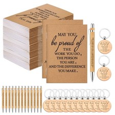 240 Pcs 80 Sets Employee Appreciation Gifts Bulk Inspirational Pocket Noteboo...