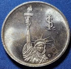 A 1975 Statue of Liberty Vigilance Intermountain Corp 1oz 999 Silver Round