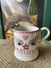 Emma Bridgewater~Lovebirds~1/2 Pint ‘Mum’ Mug~1st Quality~Brand New with Labels