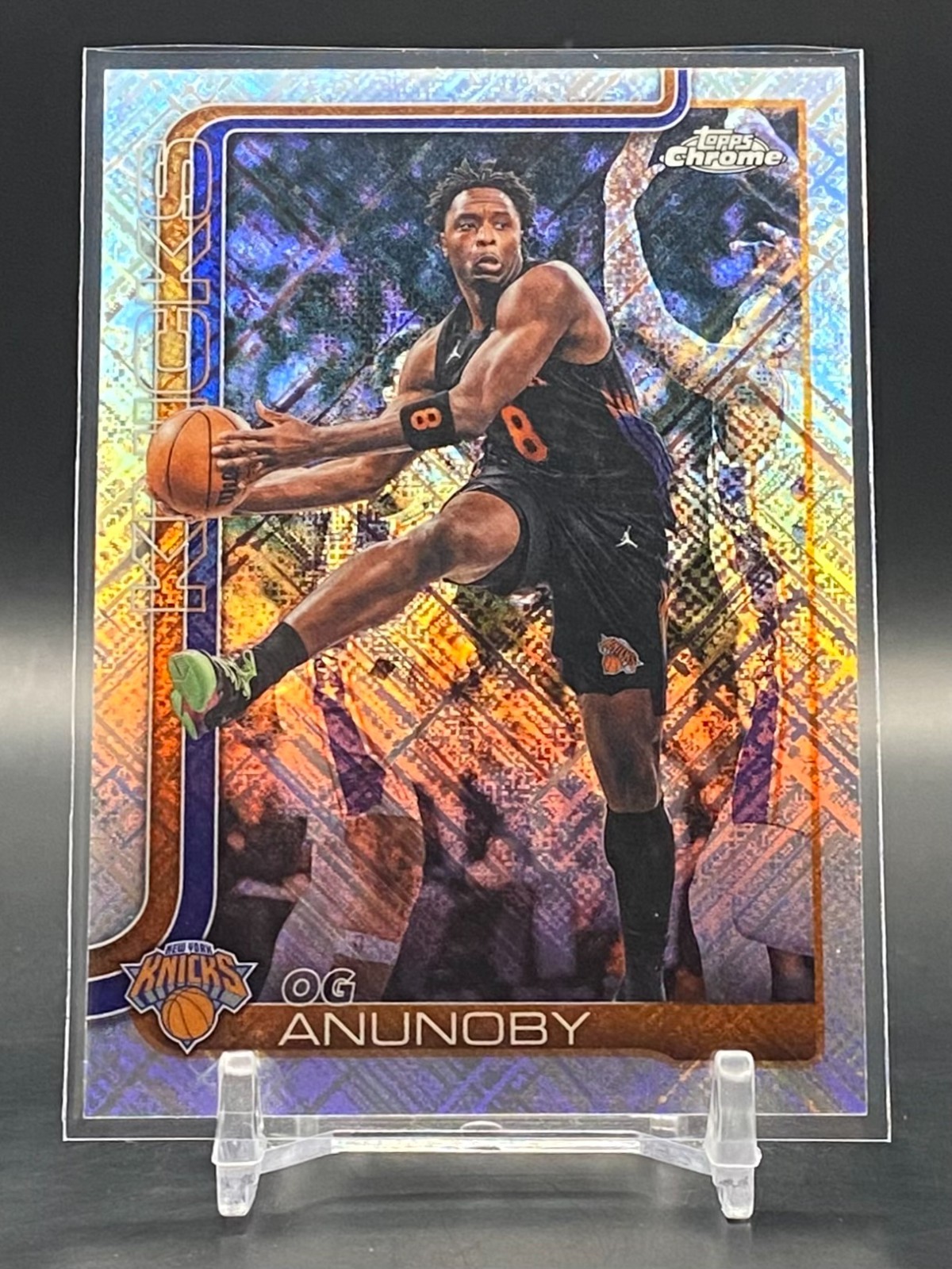 OG Anunoby 2025-26 Topps Chrome Update Skylight Refractor #43 SSP Knicks