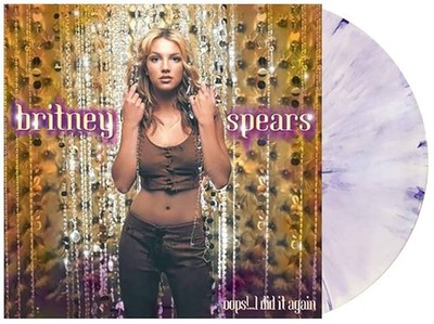 Britney Spears - Oops I Did It Again Purple & White Swirl Vinyl LP NEW