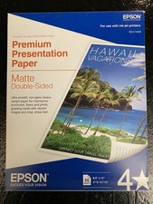 Epson Presentation Paper Matte Double Sided 8.5x11  50 Sheets 47 lb 9.7 mil Ink