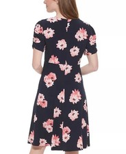 Tommy Hilfiger Navy Floral Midi Dress 