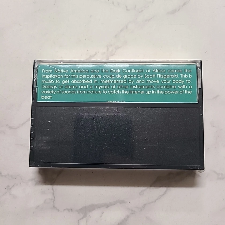 Thunderdrums Scott Fitzgerald Brand NEW cassette tape Native American African  - Image 2 of 4