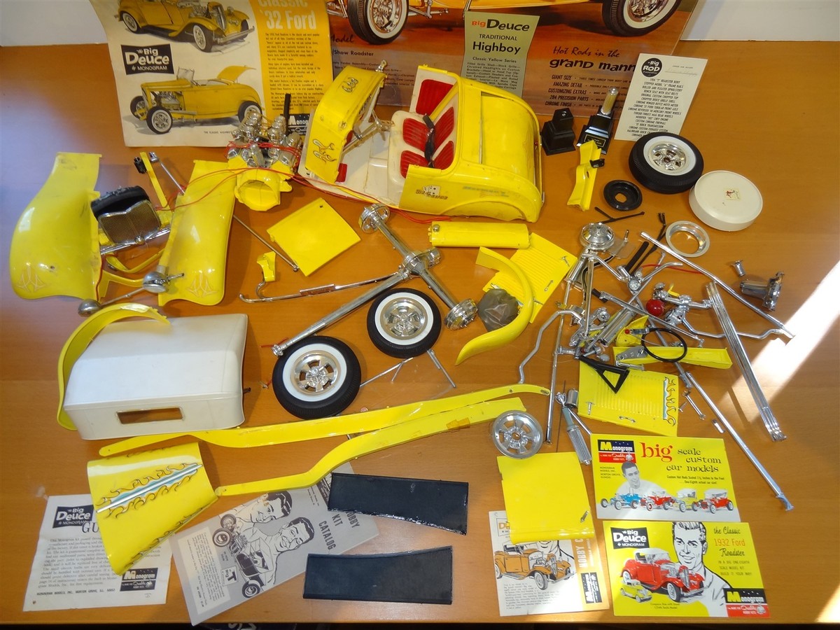 1/8 Revell Monogram Big Deuce 32 Ford 破れ Monogram BIG DEUCE '32 FORD Model Kit * Instructions * Box * For