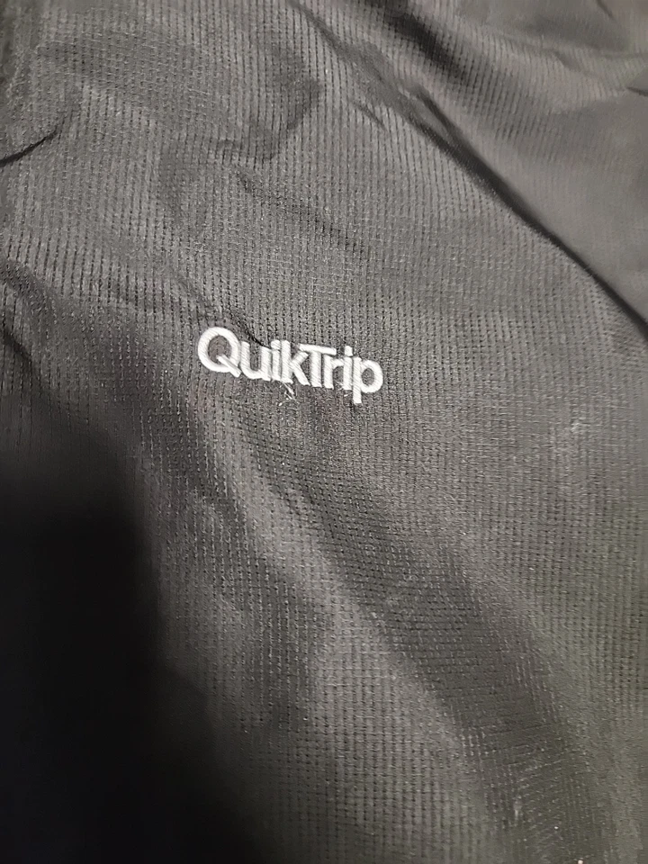 QuikTrip Logo Black 1/4 Zip Active Pullover Mens XL - Image 4 of 4