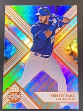 2018 Panini Elite Extra Edition #125 Keibert Ruiz 'Aspirations' Orange SSP /100