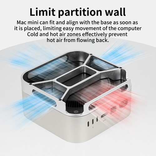 Support de bureau pour Mac Mini M4 / M4 Pro 2024 support de refroidissement à dissipation de chaleur base - Photo 10/18