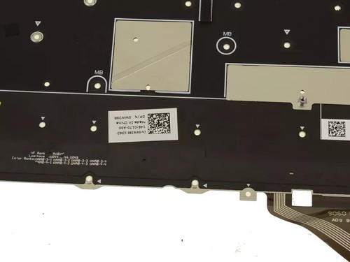 XD3H3 WW39R VKJ01 Nowa klawiatura Dell OEM XPS 7390 9310 2-w-1 podświetlana biała - Zdjęcie 3 z 4