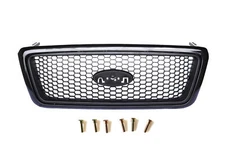 For 2004-2008 Ford F-150 Pickup Black Hood Grille Assembly Honeycomb Insert