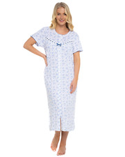 Suzy & Me Button Front 100% Cotton Butterfly Print Nightdress