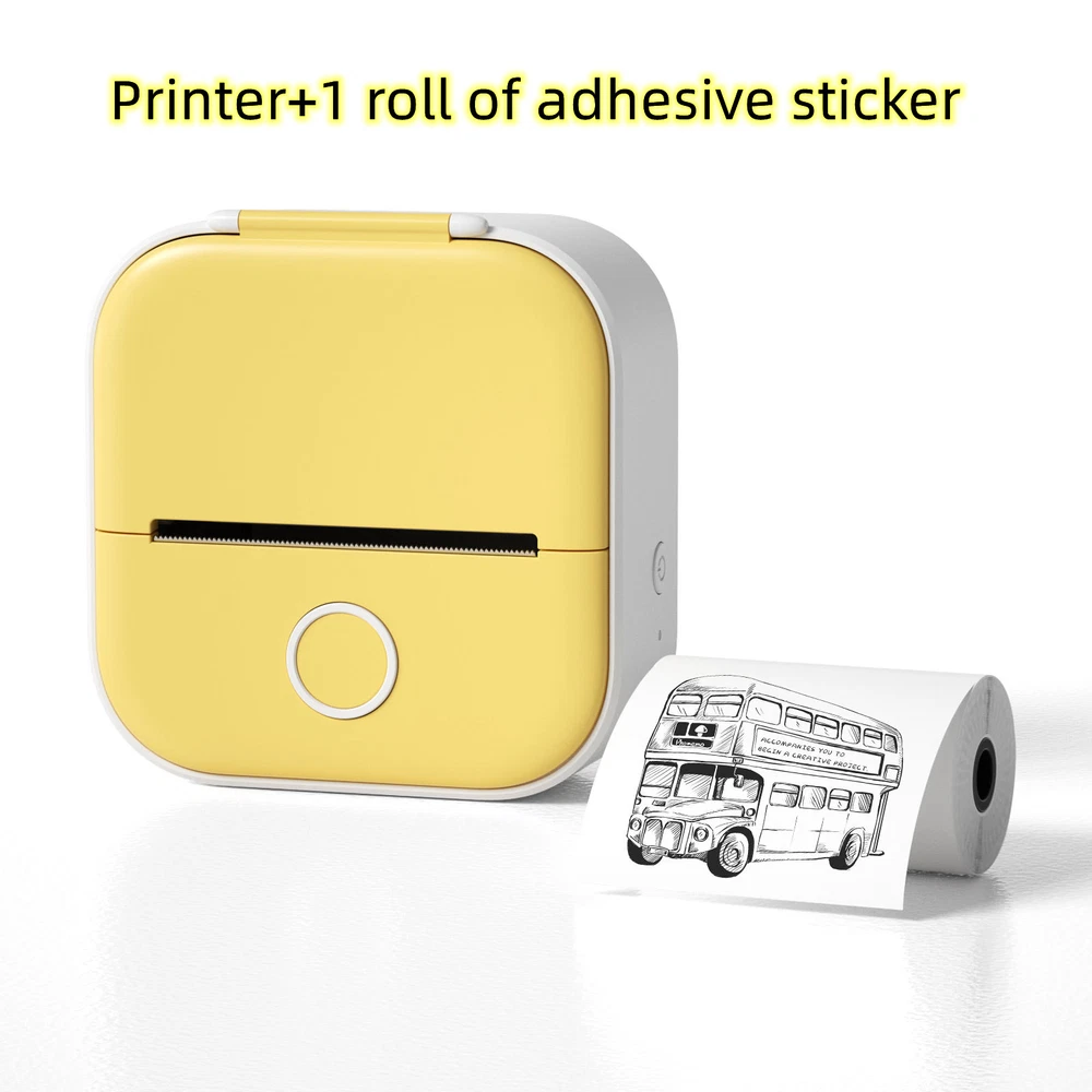 Bluetooth Mini Thermal Label Printer for Home Stickers & Photos