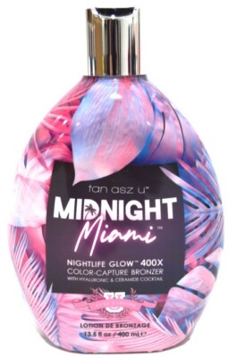 Midnight Miami Tan Asz U 400X Color Capture Bronzer Tanning Bed Lotion 13.5 oz