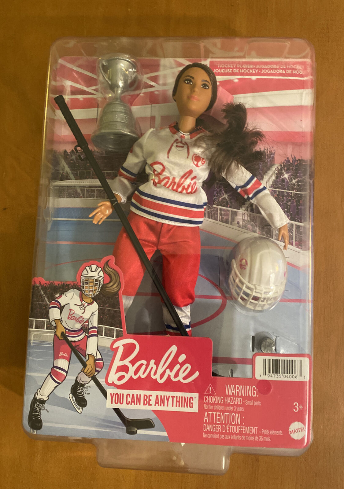 Barbie Career Doll Winter Sports Hockey Player 12 Doll You Can Be Anything