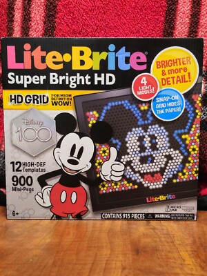 Lite-Brite Disney Super Bright HD 100 Years of Wonder Special Ed. NEW
