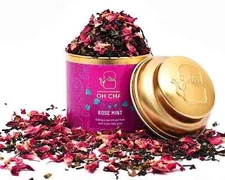 OH CHA - Rose Tea with Mint | Herbal Tea for Weight Loss, 35gms