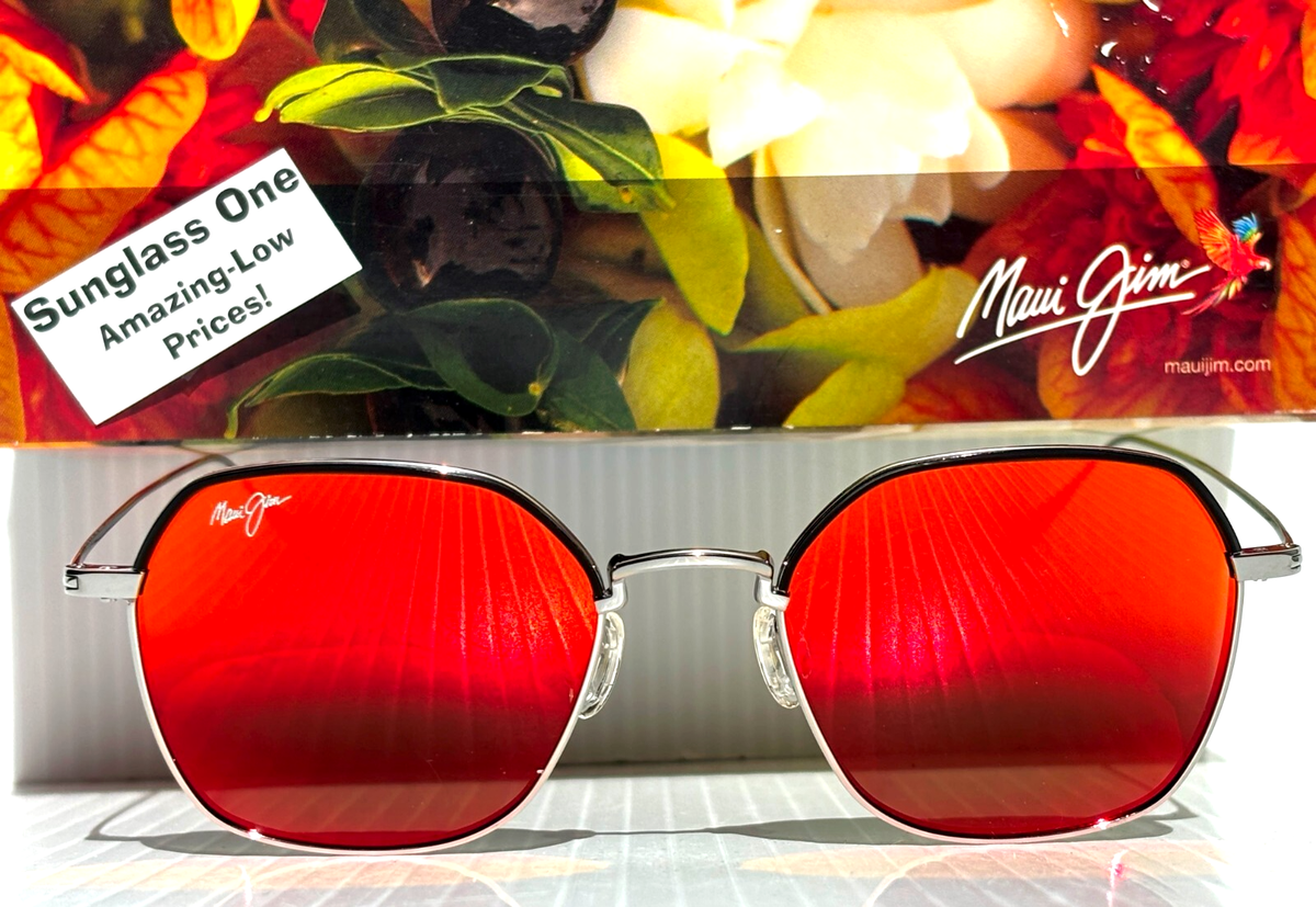 NEW Maui Jim MOON DOGGY Gunmetal POLARIZED Hawaii Lava Lens