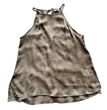 Show Me Your Mumu Tunic Tank Top with Tie Back Taupe SZ Large