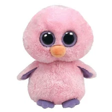 TY Beanie Boos - POSY the Pink Chick (Solid Eye Color) (6 inch) - MWMTs Boo Toy