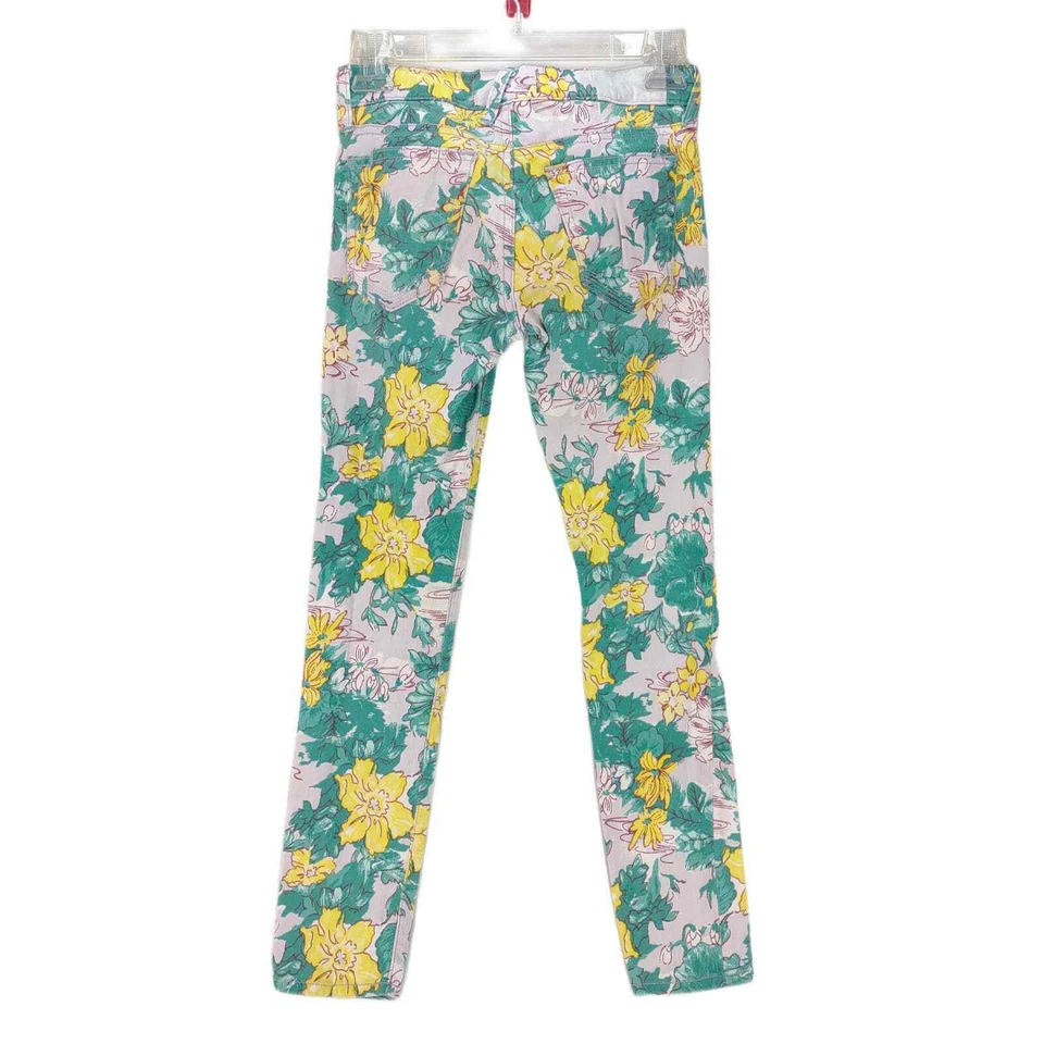 TEXTILE Elizabeth & James Deb Jeans Floral Jeans Crop Tamanho 26 Anthropologie EUA - Imagem 3 de 4