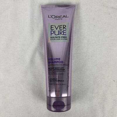 L'Oreal Paris Volume Sulfate Free Shampoo Reviving Fine Hair EverPure 8.5 Oz