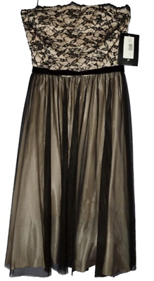 JS BOUTIQUE NEW NWT SIZE 8 M MEDIUM BLACK LACE BEIGE STRAPLESS COCKTAIL DRESS | eBay JS BOUTIQUE NEW NWT SIZE 8 M MEDIUM BLACK LACE BEIGE STRAPLESS COCKTAIL DRESS | eBay
