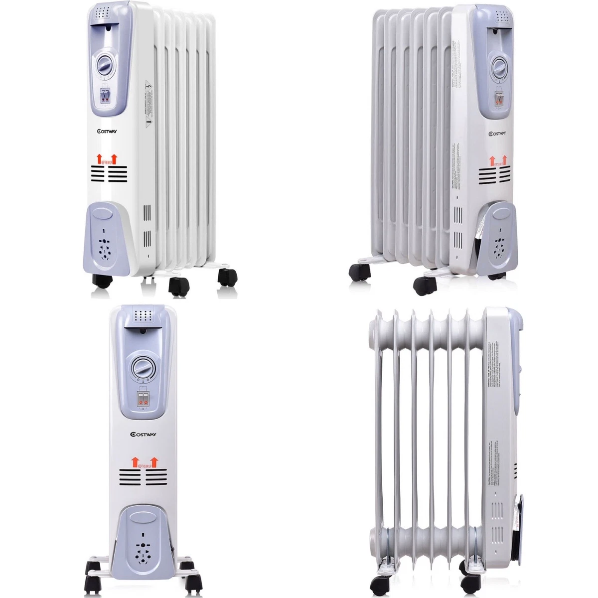 Radiator Space Heater 1500 Watt Electric Oil Filled Great for Small Medium  Room | eBay