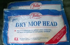 Fuller Brush Company Cotton Dry Mop Head New In Packaging #824 Handle 2pk