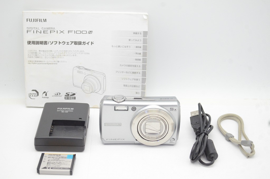 Fujifilm FinePix F100fd Compact Digital Camera Silver Used Fujifilm FinePix F100fd Compact Digital Camera Silver Used