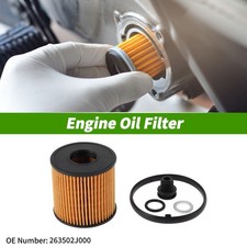 No.263502J000 Engine Oil Filter for Hyundai Sonata Hybrid 2.0L 6.4cm(H) OD 6.5cm
