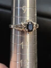 Vintage Sterling Silver 925 Sapphire Ring Size 10