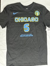Chicago Sky #5 Nike Explorer Edition size S mens Black WNBA T-Shirt