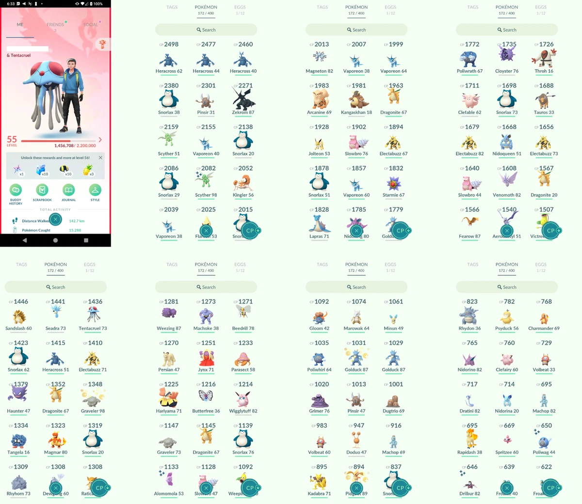 Pokémon Acc Go 41 - 151 Legend - 201 Shiny - 1 4