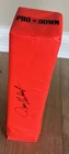 Weighted 18” Football Endzone Pylon Jim Harbaugh Autograph
