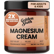 Golden Sloth Magnesium Lotion for Sleep Muscle Soreness & Cramps Relief - Uns...
