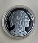 1 Oz Silver Buffalo Round .999 Fine, Indian Chief Face, Coin Case, CHOICE Coin!!