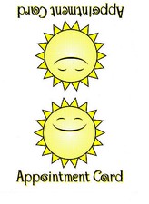 SONNENLIEGE BR&Auml;UNUNG KUNDE / KUNDEN EIGENE AUFZEICHNUNG SITZUNG TERMINKARTEN x 100