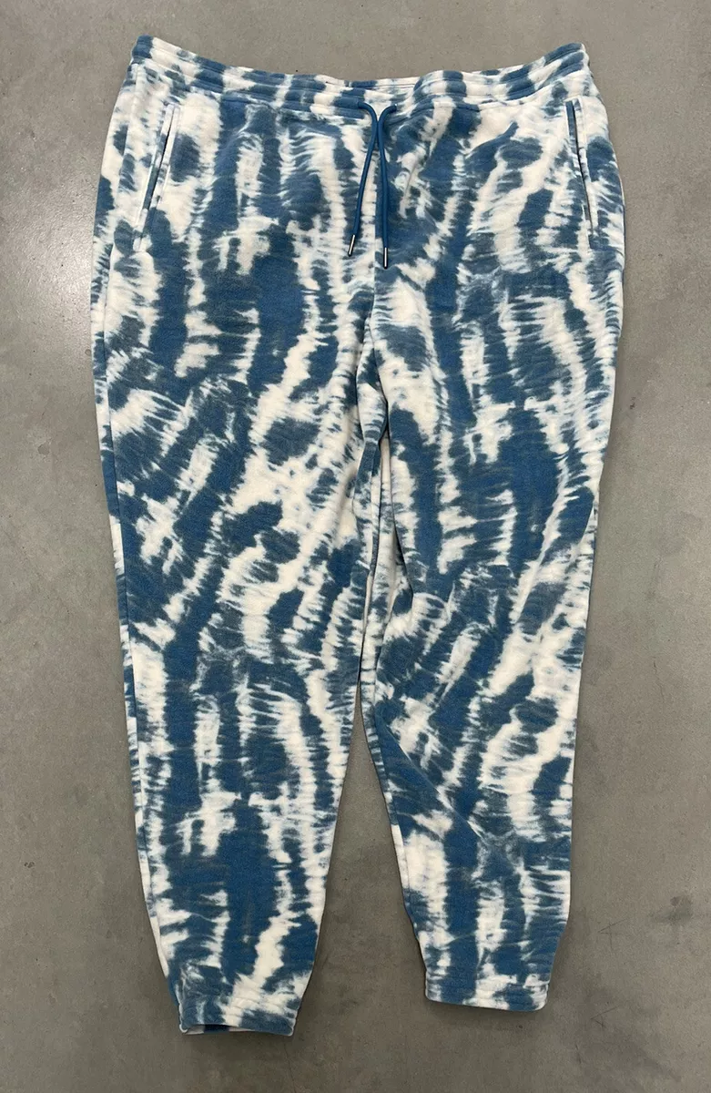 Patagonia Micro D Fleece Joggers Pants Mycellium Wavy Blue Womens