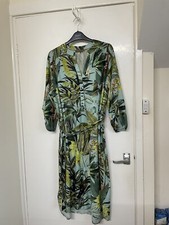 First Avenue Size 18 Tropical Print Dress With Belt