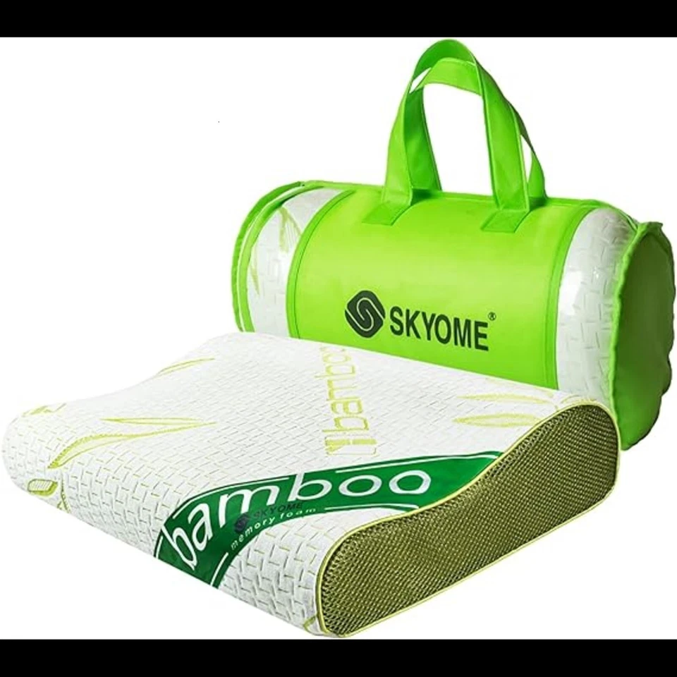 Premium Skyome Orthopedic Bamboo Memory Foam Pillow - Neck, Back, Head Support - Image 2 of 4