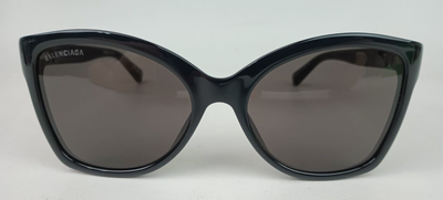 Balenciaga BB0150S 001 Black Grey 58mm Women\'s Butterfly Logo Sunglasses Balenciaga BB0150S 001 Black Grey 58mm Women main image 4
