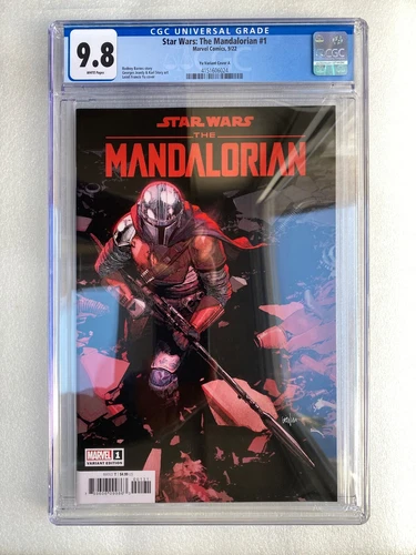 STAR WARS THE MANDALORIAN #1 1:50 YU VARIANT CGC 9.8 1ST APP DIN DJARDIN/MANDO