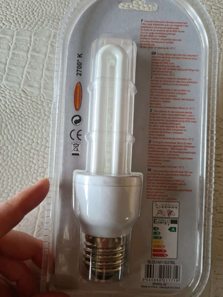 FRANELEC Ampoule Economie D'énergie  11W 8000H 220 V  Neuve MINI 2U - Photo 4/4