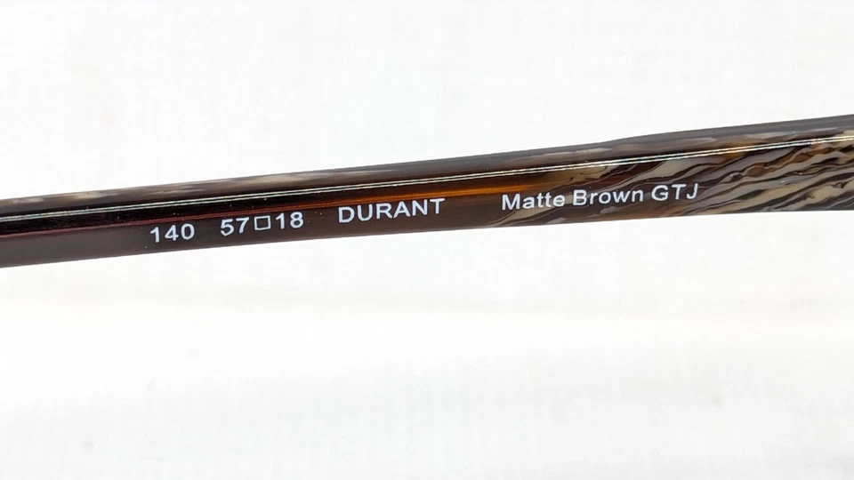 SMITH OPTICS DURANT MARRÓN MATE GTJ MARCO GAFAS RX 57-18-140 MUESTRA DE PANTALLA Foto 3 de 3