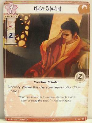 Legend of the Five Rings LCG - 1x #081 Naive Student - Base Set