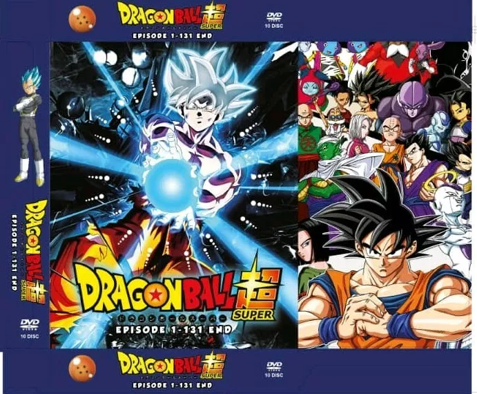 Dragonball Super Complete Series English Dubbed DVD 131 Episodes + 3 Movies