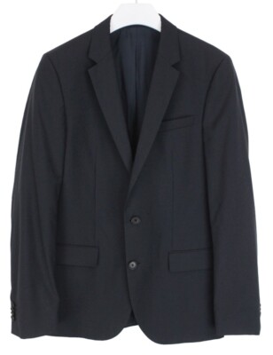 Hugo Boss Halsey2 Blazer Herren US 38L Einreihig Wolle Kerbe Revers