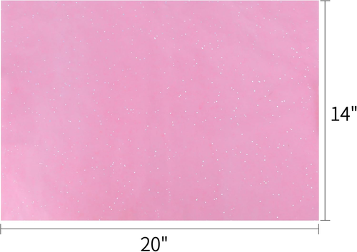 Glitter Pink Tissue Paper for Valentines Day, 20 X 14 Inches, 120 Sheets, for Gi - 第 3/6 張圖片